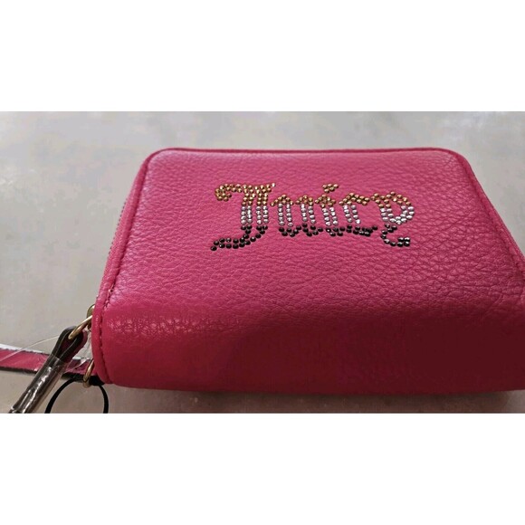JUICY COUTURE HOT PINK DOUBLE ZIP AROUND WALLET, *NEW WITH TAGS!* - Picture 3 of 12